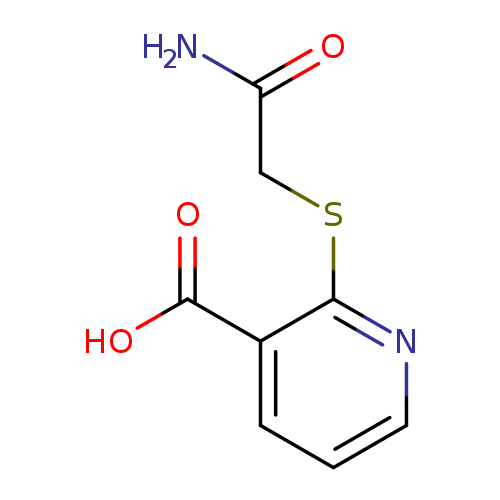 NC(=O)CSc1ncccc1C(=O)O