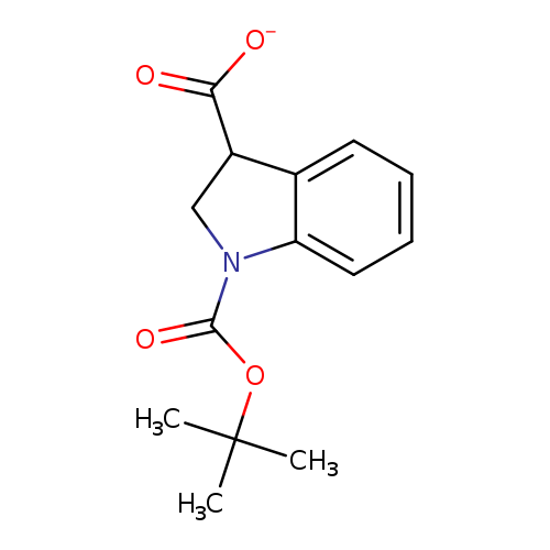 [O-]C(=O)C1CN(c2c1cccc2)C(=O)OC(C)(C)C