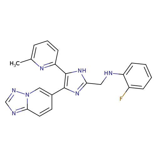 Cc1cccc(n1)c1[nH]c(nc1c1ccc2n(c1)ncn2)CNc1ccccc1F