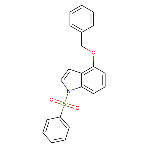 O=S(=O)(n1ccc2c1cccc2OCc1ccccc1)c1ccccc1