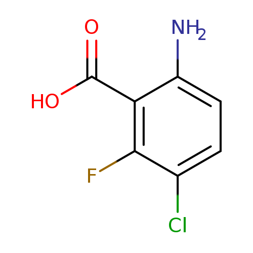OC(=O)c1c(N)ccc(c1F)Cl