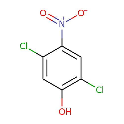 Clc1cc([N+](=O)[O-])c(cc1O)Cl