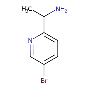 Brc1ccc(nc1)C(N)C