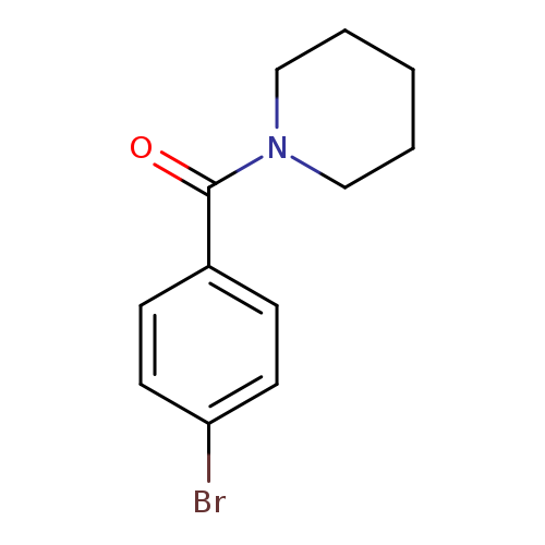 O=C(c1ccc(cc1)Br)N1CCCCC1