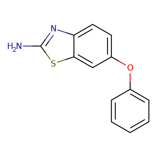 Nc1nc2c(s1)cc(cc2)Oc1ccccc1