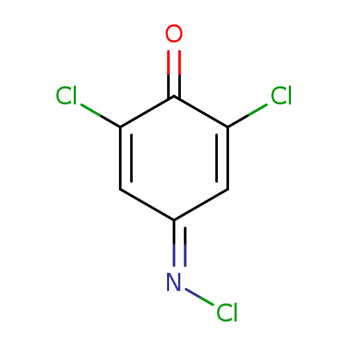 Cl/N=C/1\C=C(Cl)C(=O)C(=C1)Cl