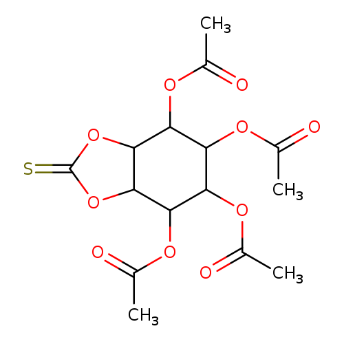 CC(=O)OC1C(OC(=O)C)C(OC(=O)C)C2C(C1OC(=O)C)OC(=S)O2
