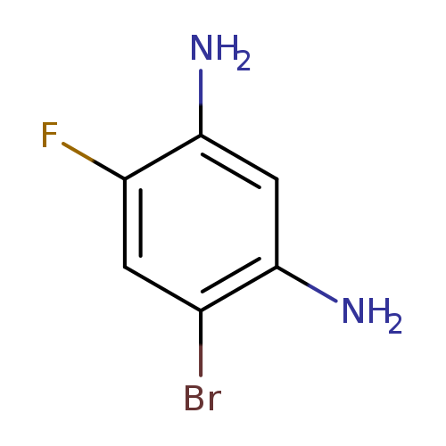 Nc1cc(N)c(cc1F)Br