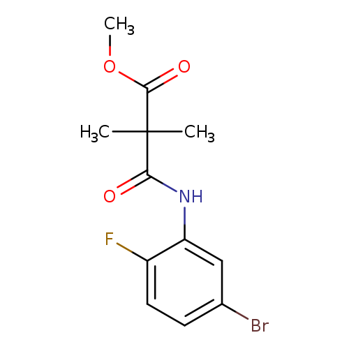 COC(=O)C(C(=O)Nc1cc(Br)ccc1F)(C)C