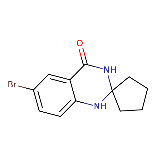 Brc1ccc2c(c1)C(=O)NC1(N2)CCCC1