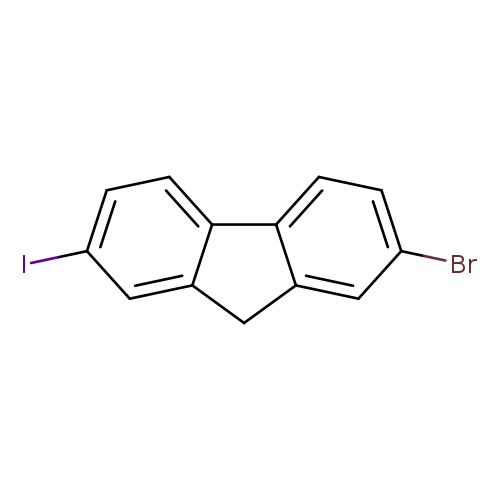 Brc1ccc2c(c1)Cc1c2ccc(c1)I