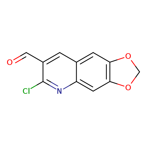 O=Cc1cc2cc3OCOc3cc2nc1Cl