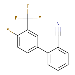 N#Cc1ccccc1c1ccc(c(c1)C(F)(F)F)F