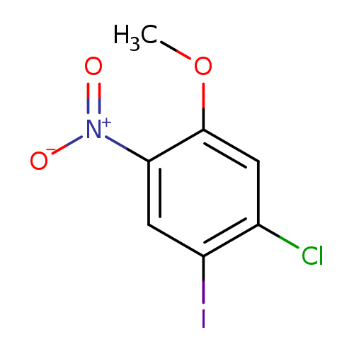 COc1cc(Cl)c(cc1[N+](=O)[O-])I