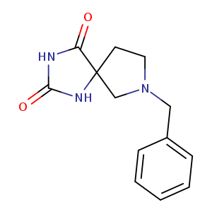 O=C1NC(=O)C2(N1)CCN(C2)Cc1ccccc1