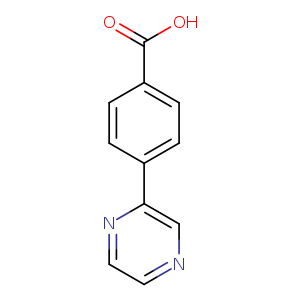 OC(=O)c1ccc(cc1)c1nccnc1