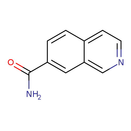 NC(=O)c1ccc2c(c1)cncc2