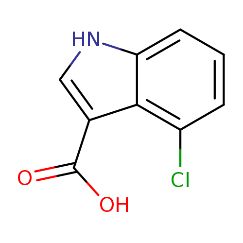 OC(=O)c1c[nH]c2c1c(Cl)ccc2