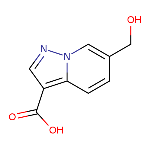 OCc1ccc2n(c1)ncc2C(=O)O