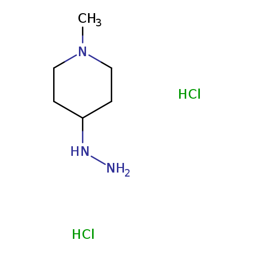 NNC1CCN(CC1)C.Cl.Cl