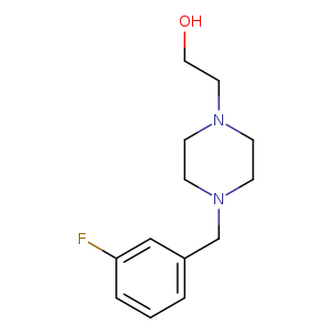 OCCN1CCN(CC1)Cc1cccc(c1)F