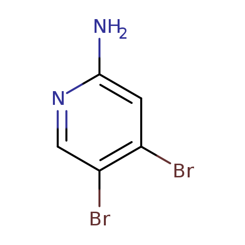 Nc1ncc(c(c1)Br)Br