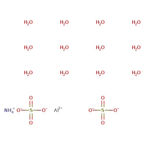[O-]S(=O)(=O)[O-].[O-]S(=O)(=O)[O-].O.O.O.O.O.O.O.O.O.O.O.O.[NH4+].[Al+3]