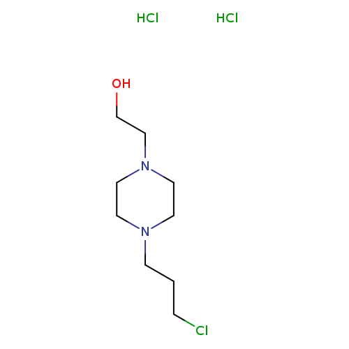 OCCN1CCN(CC1)CCCCl.Cl.Cl