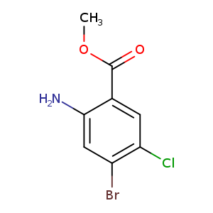 COC(=O)c1cc(Cl)c(cc1N)Br