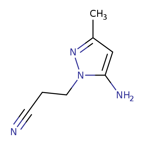Cc1cc(n(n1)CCC#N)N