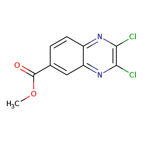 COC(=O)c1ccc2c(c1)nc(c(n2)Cl)Cl