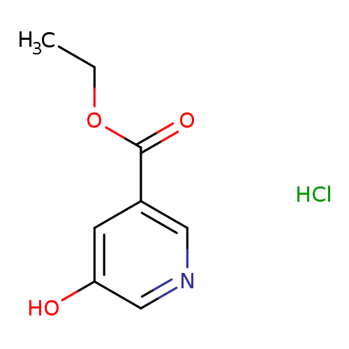 CCOC(=O)c1cncc(c1)O.Cl