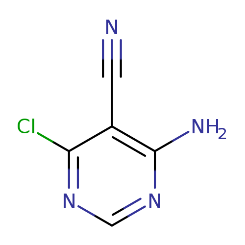 N#Cc1c(N)ncnc1Cl