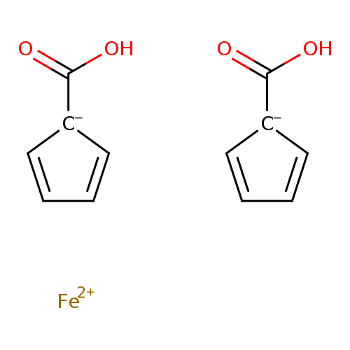 OC(=O)[C-]1C=CC=C1.OC(=O)[C-]1C=CC=C1.[Fe+2]