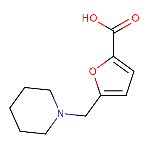 OC(=O)c1ccc(o1)CN1CCCCC1