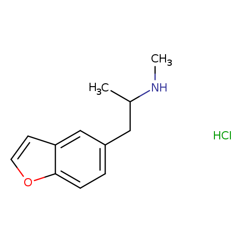 CNC(Cc1ccc2c(c1)cco2)C.Cl