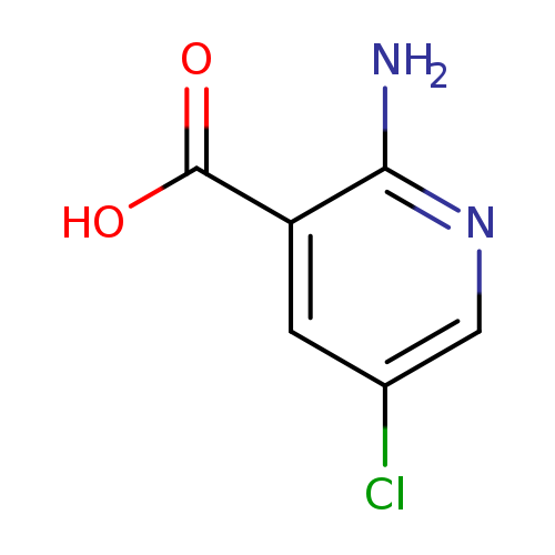 Clc1cnc(c(c1)C(=O)O)N