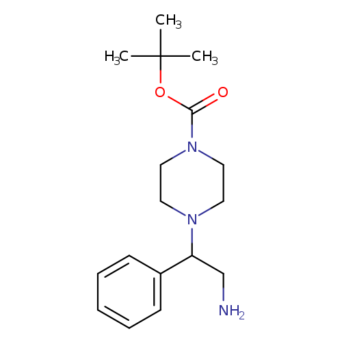 NCC(c1ccccc1)N1CCN(CC1)C(=O)OC(C)(C)C