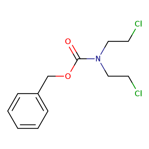 ClCCN(C(=O)OCc1ccccc1)CCCl