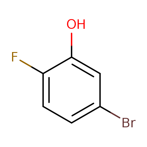 Brc1ccc(c(c1)O)F