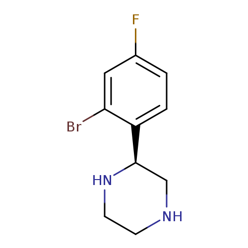 Fc1ccc(c(c1)Br)[C@H]1CNCCN1