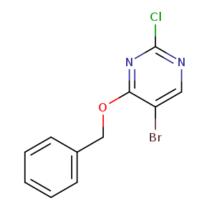 Clc1ncc(c(n1)OCc1ccccc1)Br