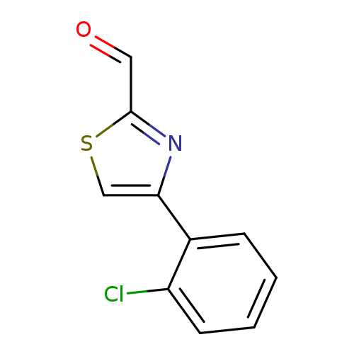 O=Cc1scc(n1)c1ccccc1Cl