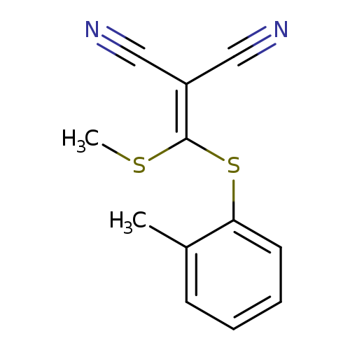 CSC(=C(C#N)C#N)Sc1ccccc1C