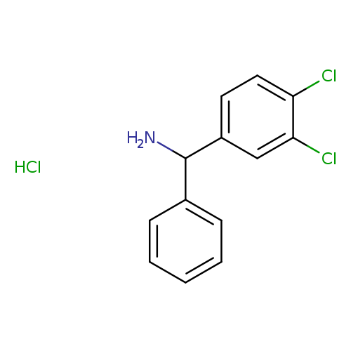 NC(c1ccc(c(c1)Cl)Cl)c1ccccc1.Cl