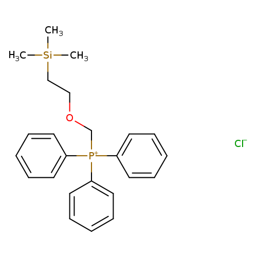 C[Si](CCOC[P+](c1ccccc1)(c1ccccc1)c1ccccc1)(C)C.[Cl-]