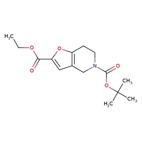 CCOC(=O)c1cc2c(o1)CCN(C2)C(=O)OC(C)(C)C