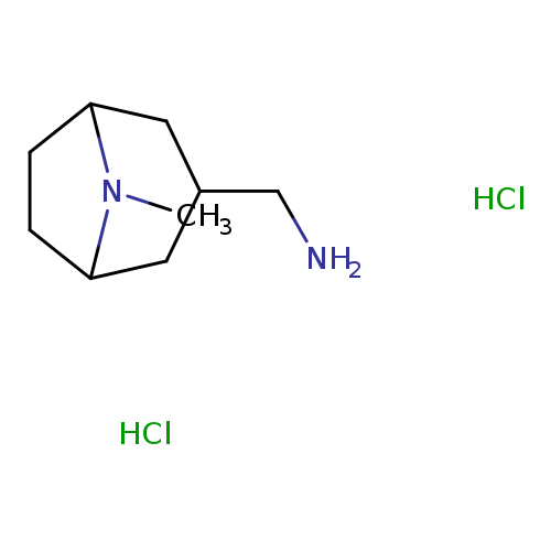 NCC1CC2CCC(C1)N2C.Cl.Cl