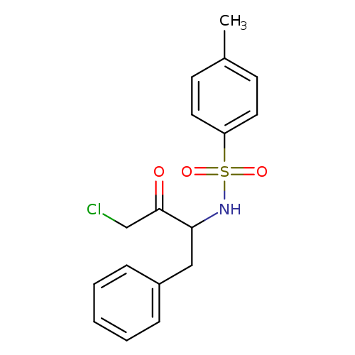 ClCC(=O)C(NS(=O)(=O)c1ccc(cc1)C)Cc1ccccc1