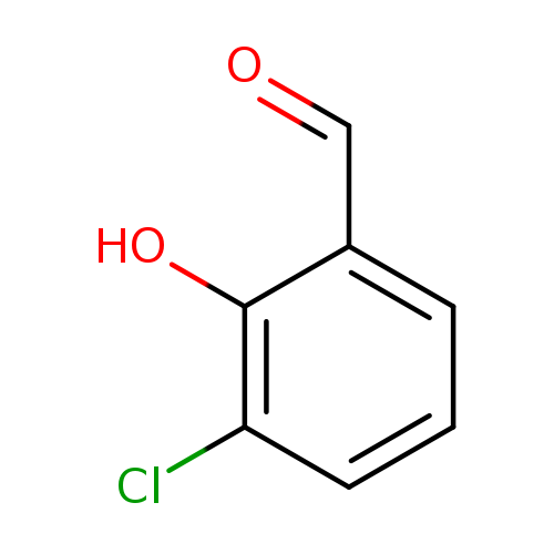 O=Cc1cccc(c1O)Cl